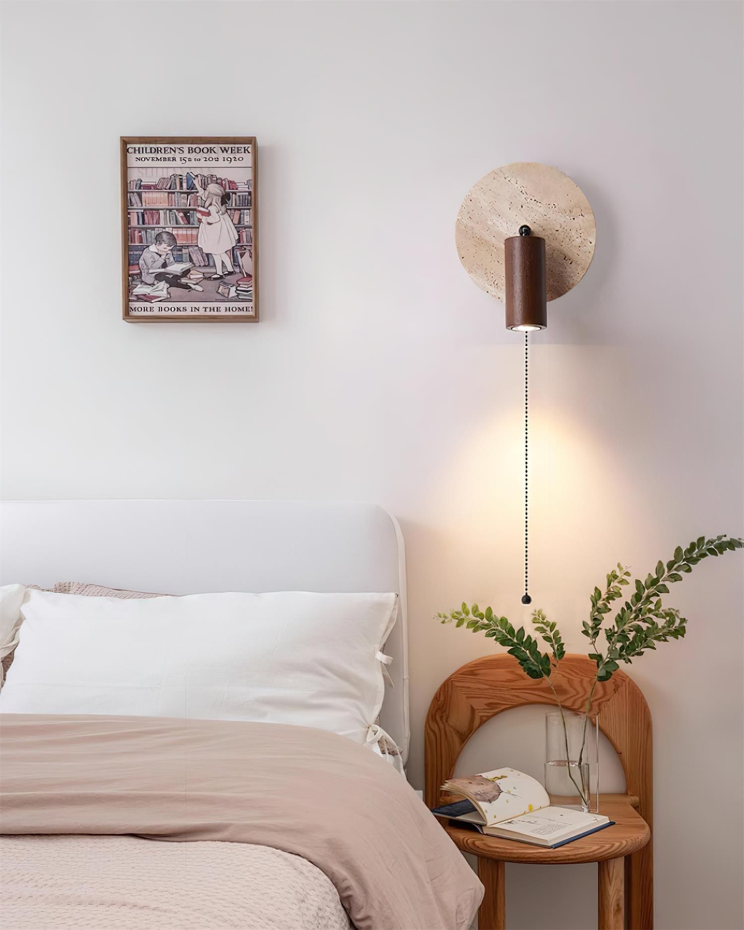 Vintage Yellow Travertine Wall Lamp K503