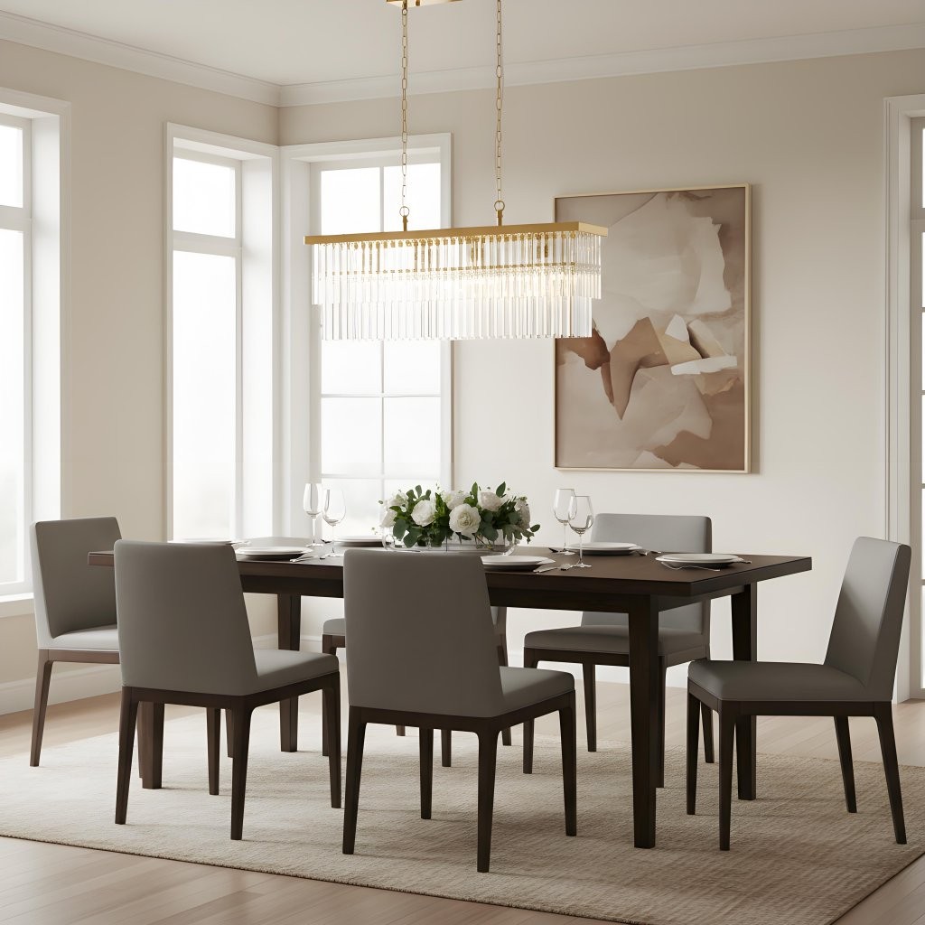 Vitralon Linear Pendant Lamp - Diamond-Shaped Glass Lampshade K1912