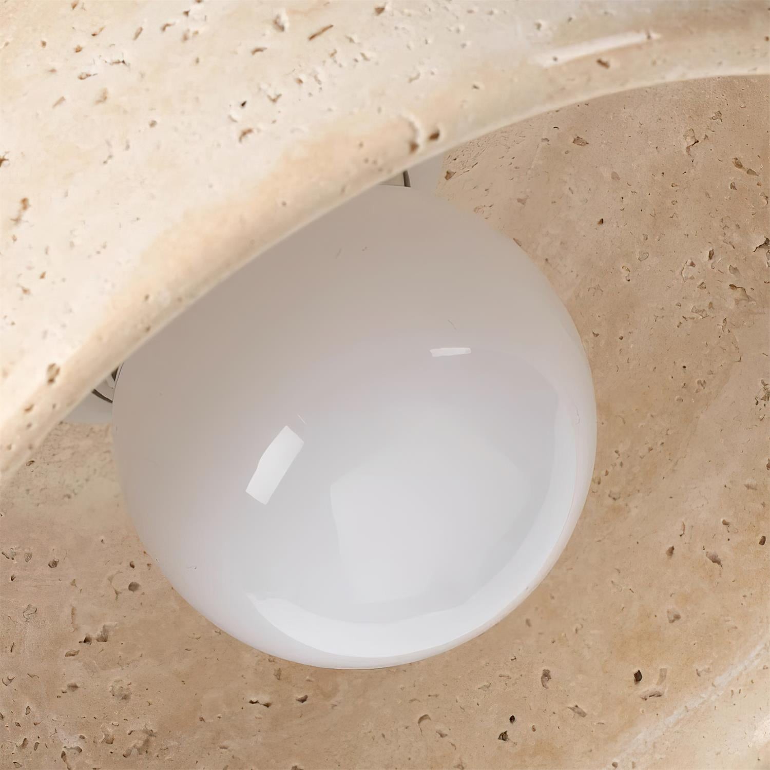 Travertine Conical Pendant Lamp K378
