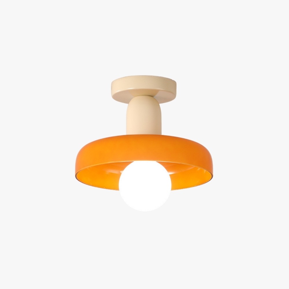 Bauhaus Round Glass Flush Disc Ball Ceiling Light K929
