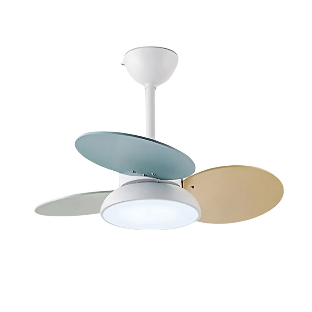 Nordic Colorful 3 Blade Ceiling Fan Light For Kids Room K1118