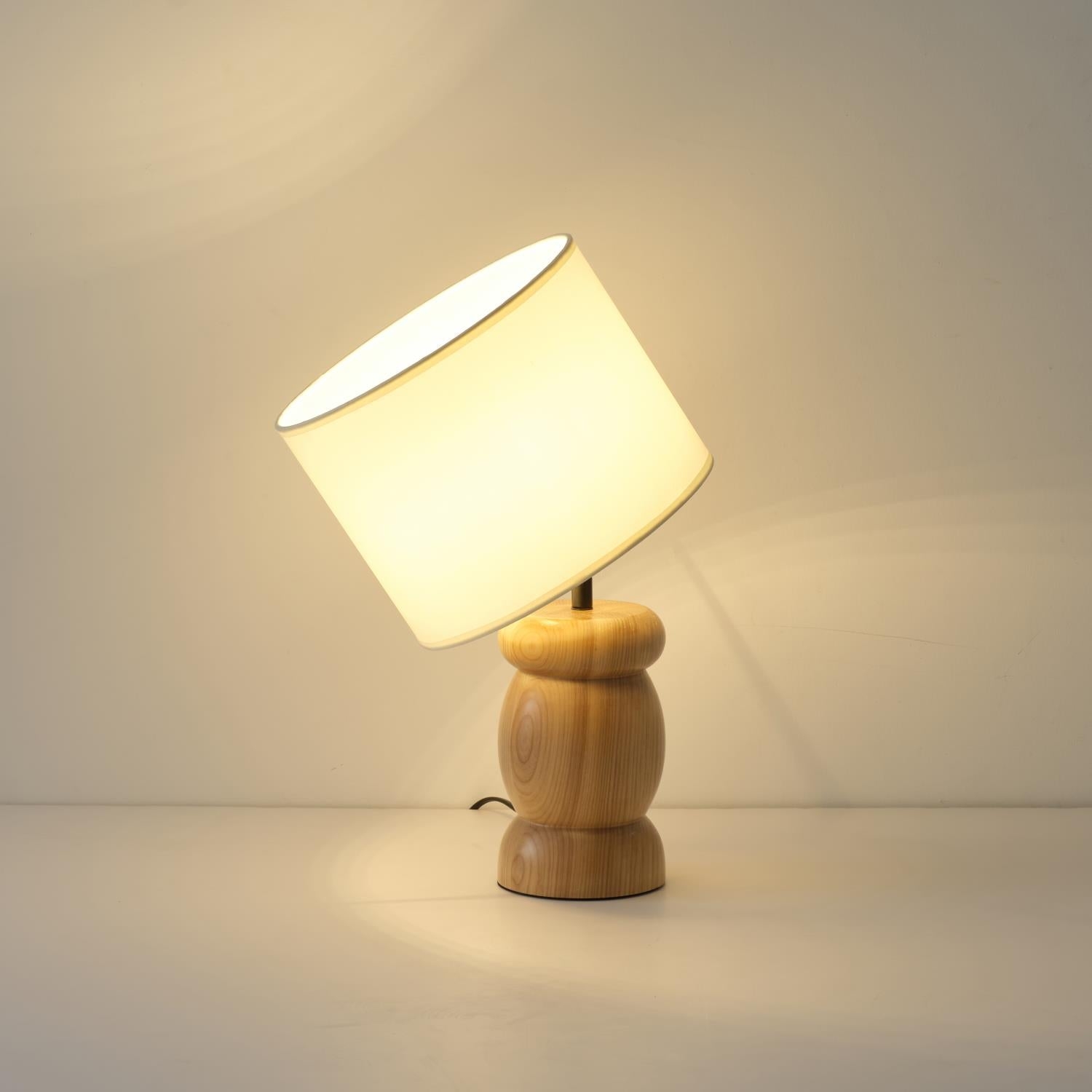 Pebble Wood Table Lamp D447