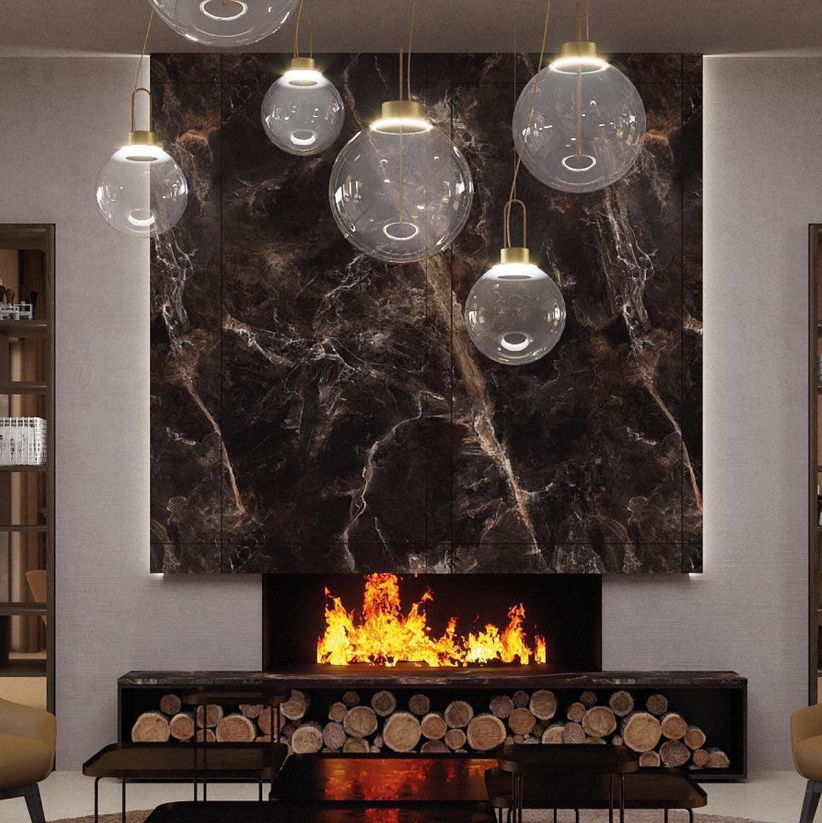 Clear Glass Orb Style Pendant Lamp K560