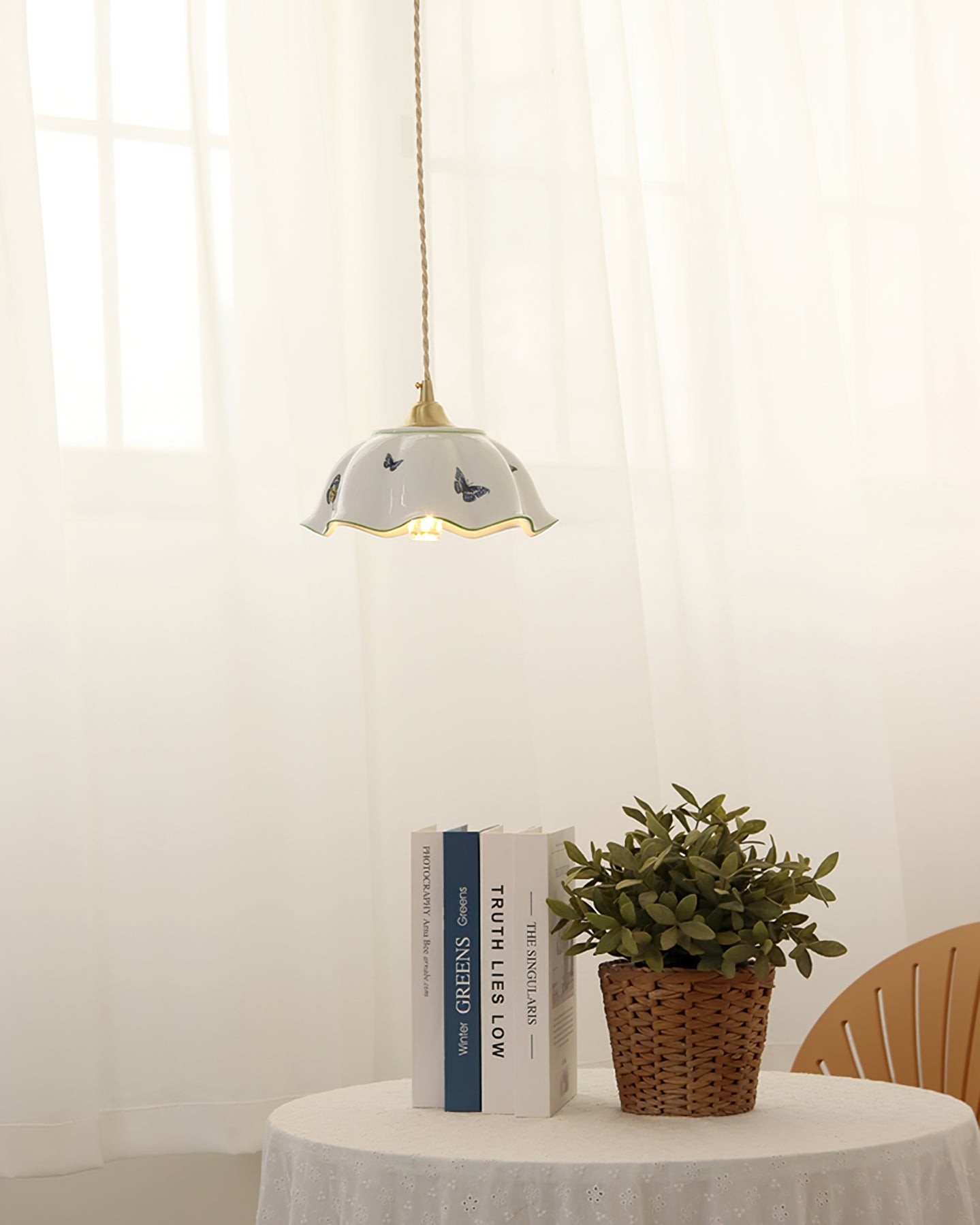 Butterfly Ceramic Pendant Lamp K985