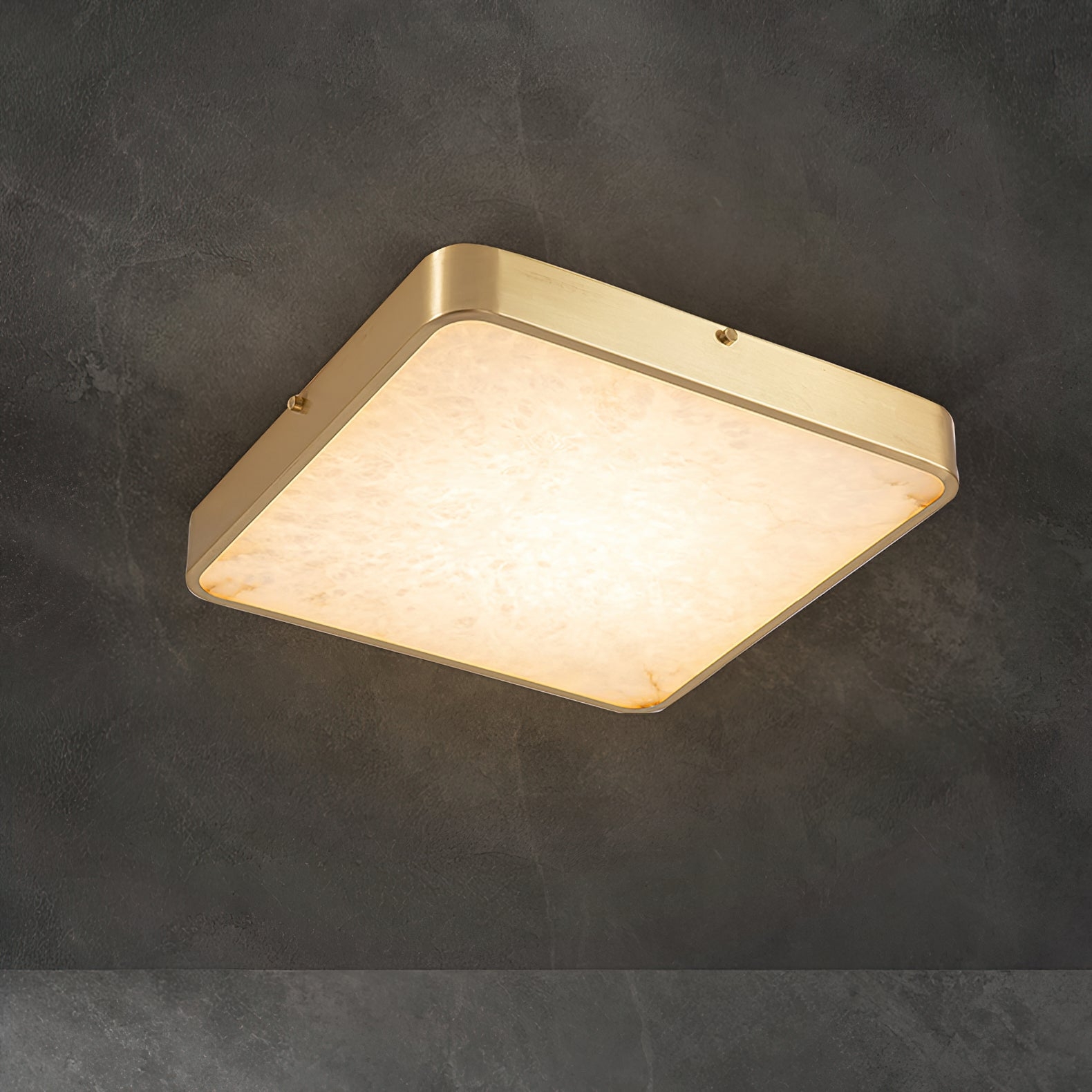 Geometric Alabaster Recessed Ceiling Light D431