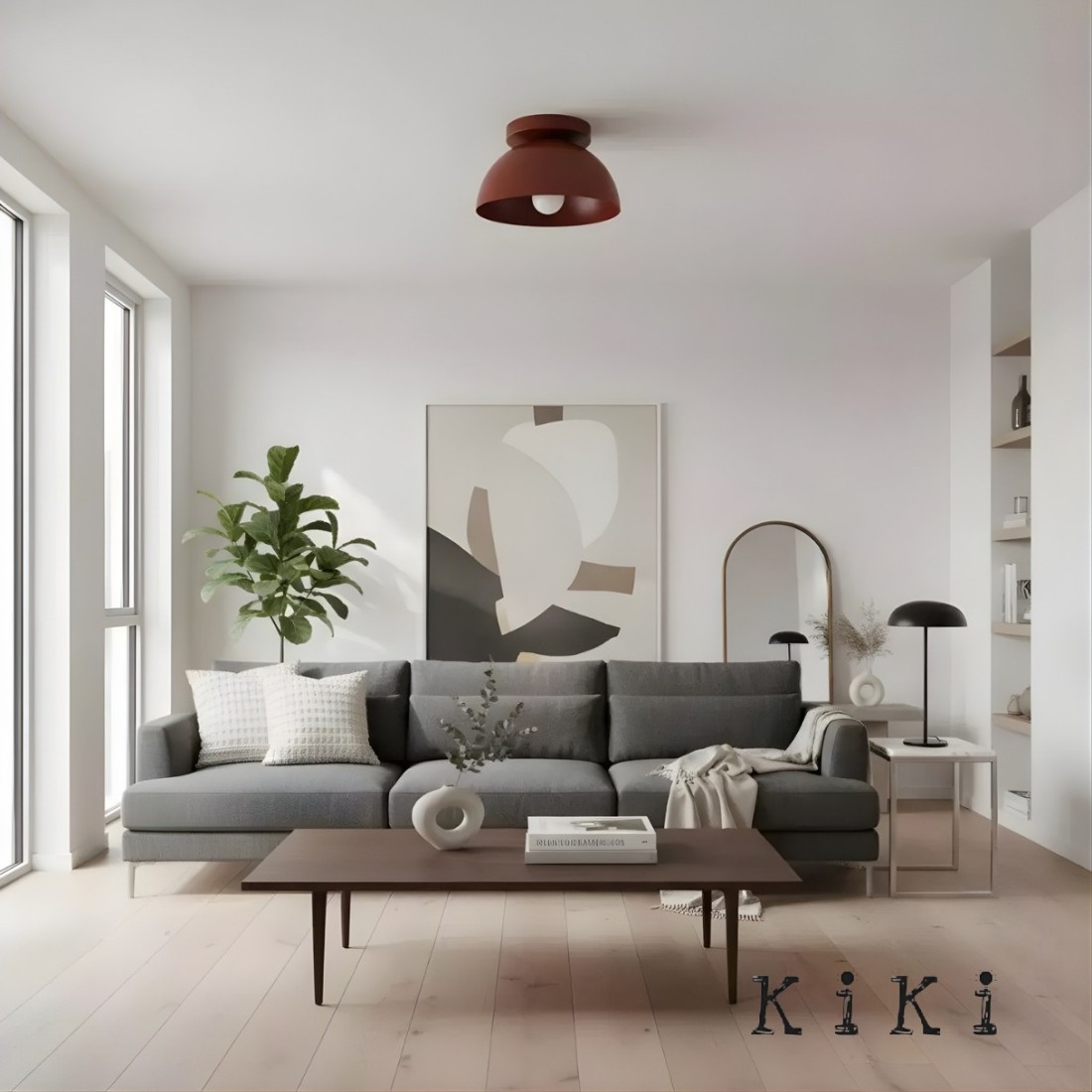Metio Dome Ceiling Light - Modern Minimalist Flush Mount Light K1151