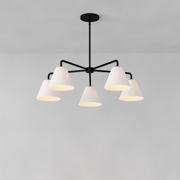 Conica Sculptural 5-Light Cone Chandelier - Modern Glass Lighting for Home K1394