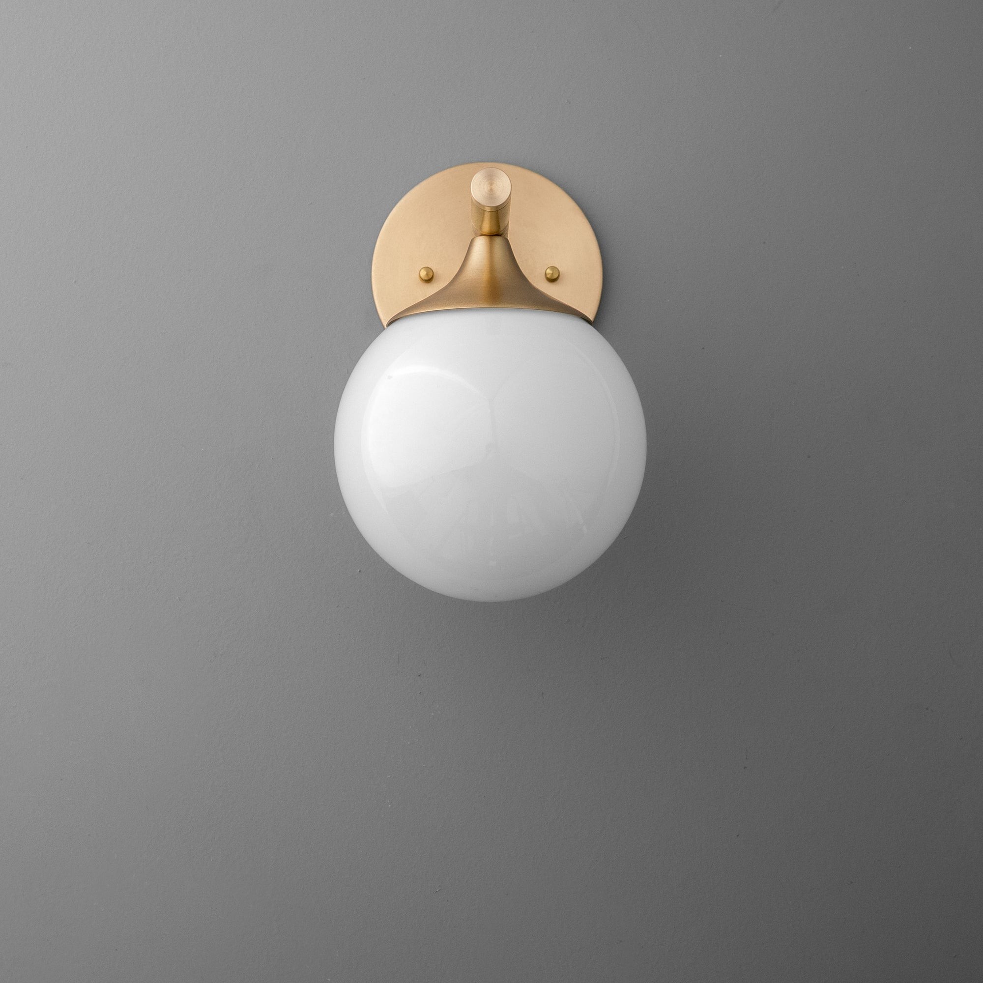 Glorica Glass Wall Sconce - Frosted Globe Light K1142