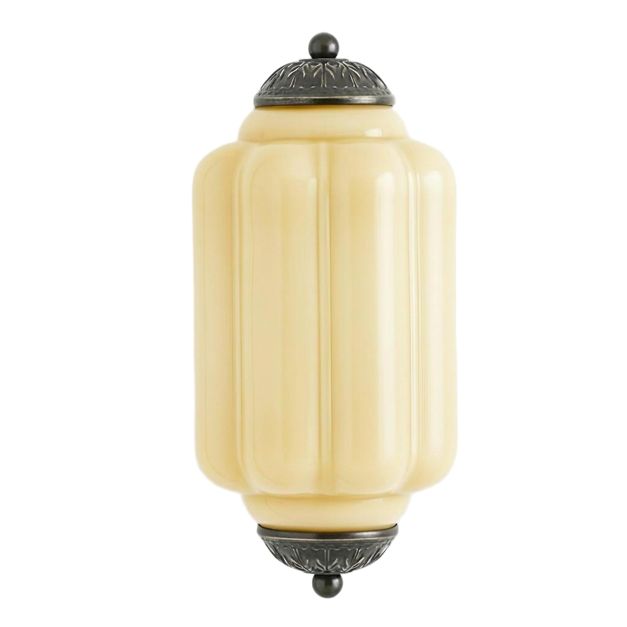 Eloise Long Pumpkin Retro Glass Recessed Wall Lamp K865