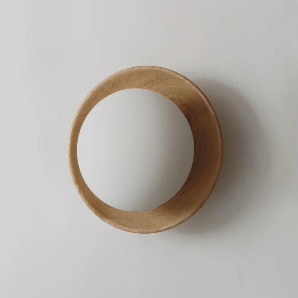 Nordic Minimalist Natural Wood LED Wall Light D780