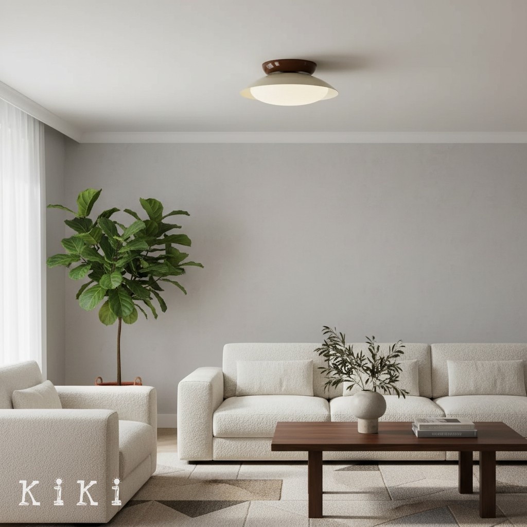 Heliora Modern Dome Ceiling Light - Minimalist Style for Living Room and Bathroom K2114