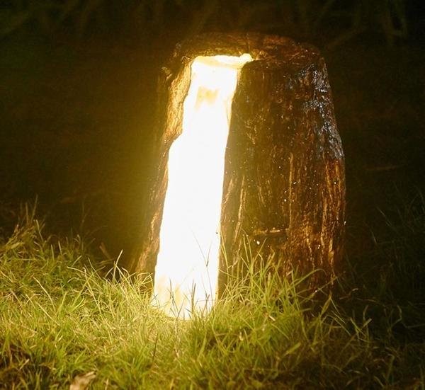 Cracked Stump Lamp