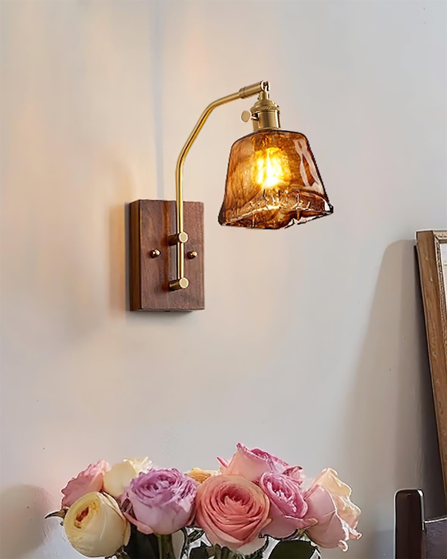 Vintage Morning Glory Shape Wall Lamp K755