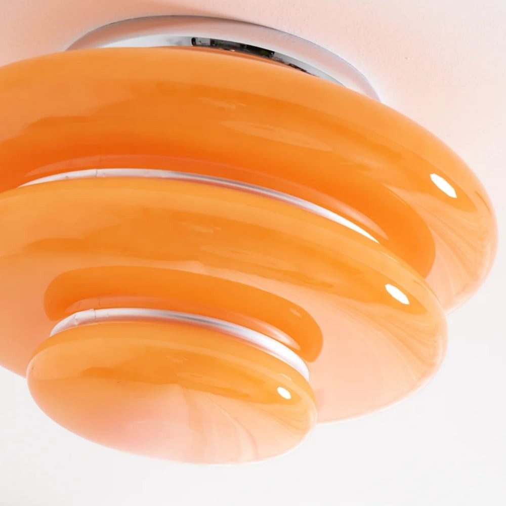 Cirren Geometric Metal Glass Ceiling Lamp With Soft Ambient Glow K2142