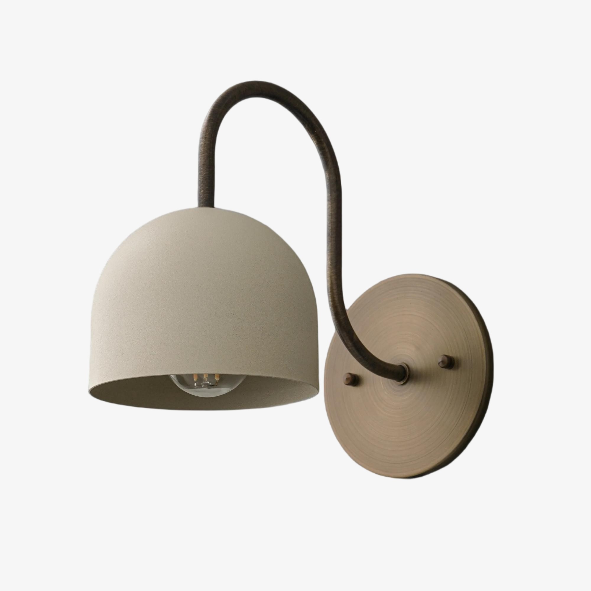 Curva Curved Dome Shade Wall Sconce – Mid-Century Modern Versatile Indoor Lighting K1542
