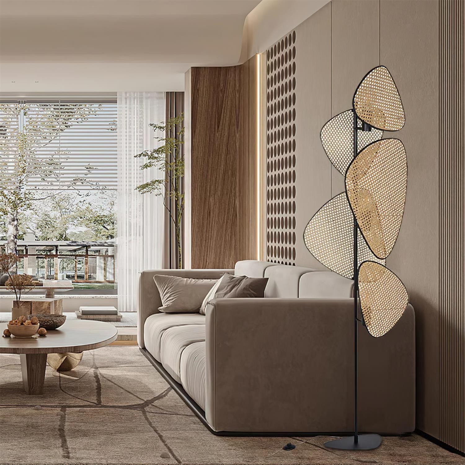 Creative Natural Rattan Floor Lamp K660