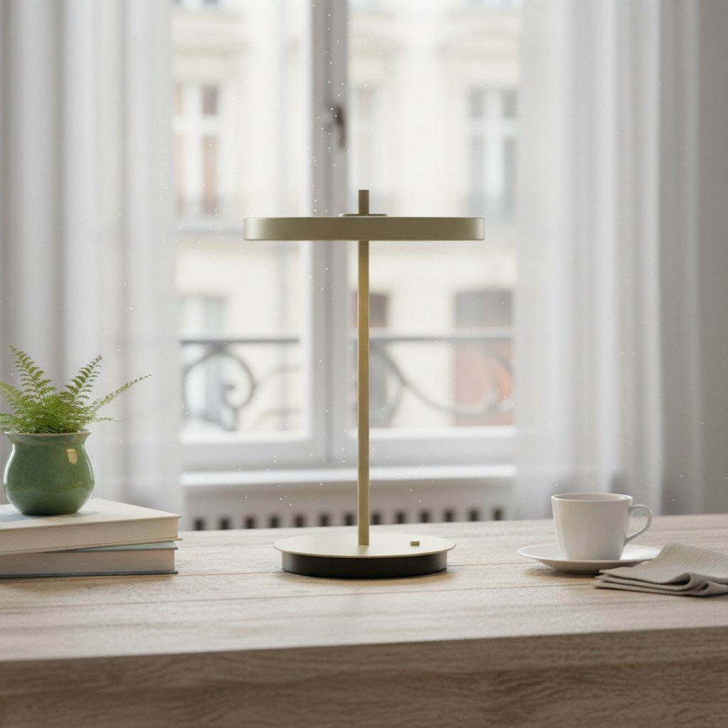Astris Modern Sculptural Table Lamp - Minimalist Lighting for Bedroom K2158