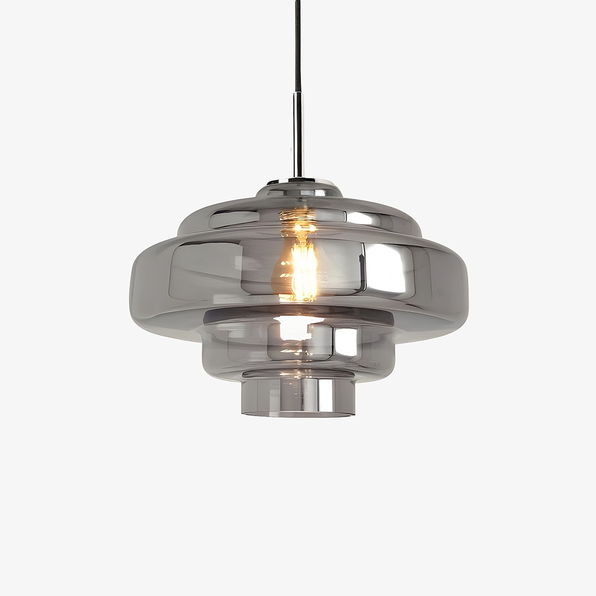 Koloro Bauhaus Glass Pendant Light – Mid-Century Inspired Design for Dining Area or Kitchen K1122