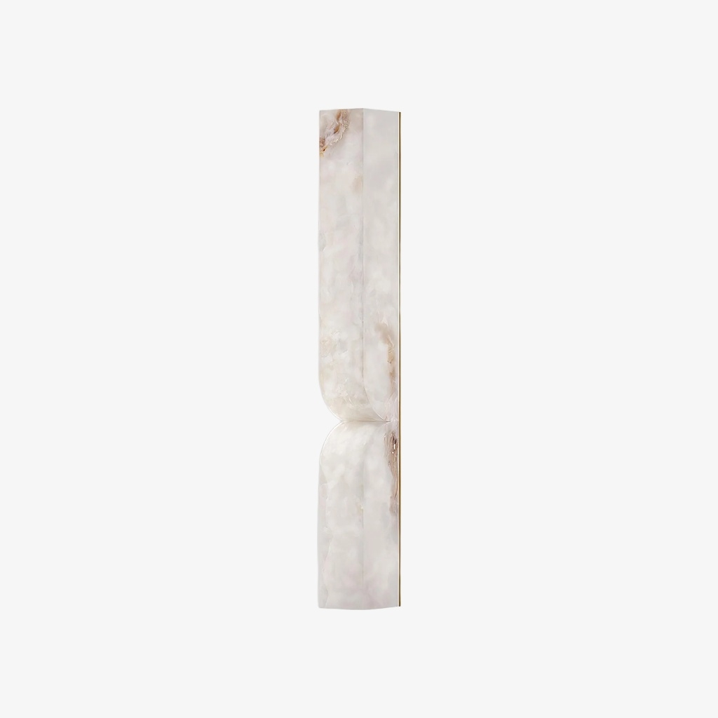 Albesque Curved Wall Lamp - Modern Alabaster Wall Lamp for Bedrooms and Living Rooms K2321
