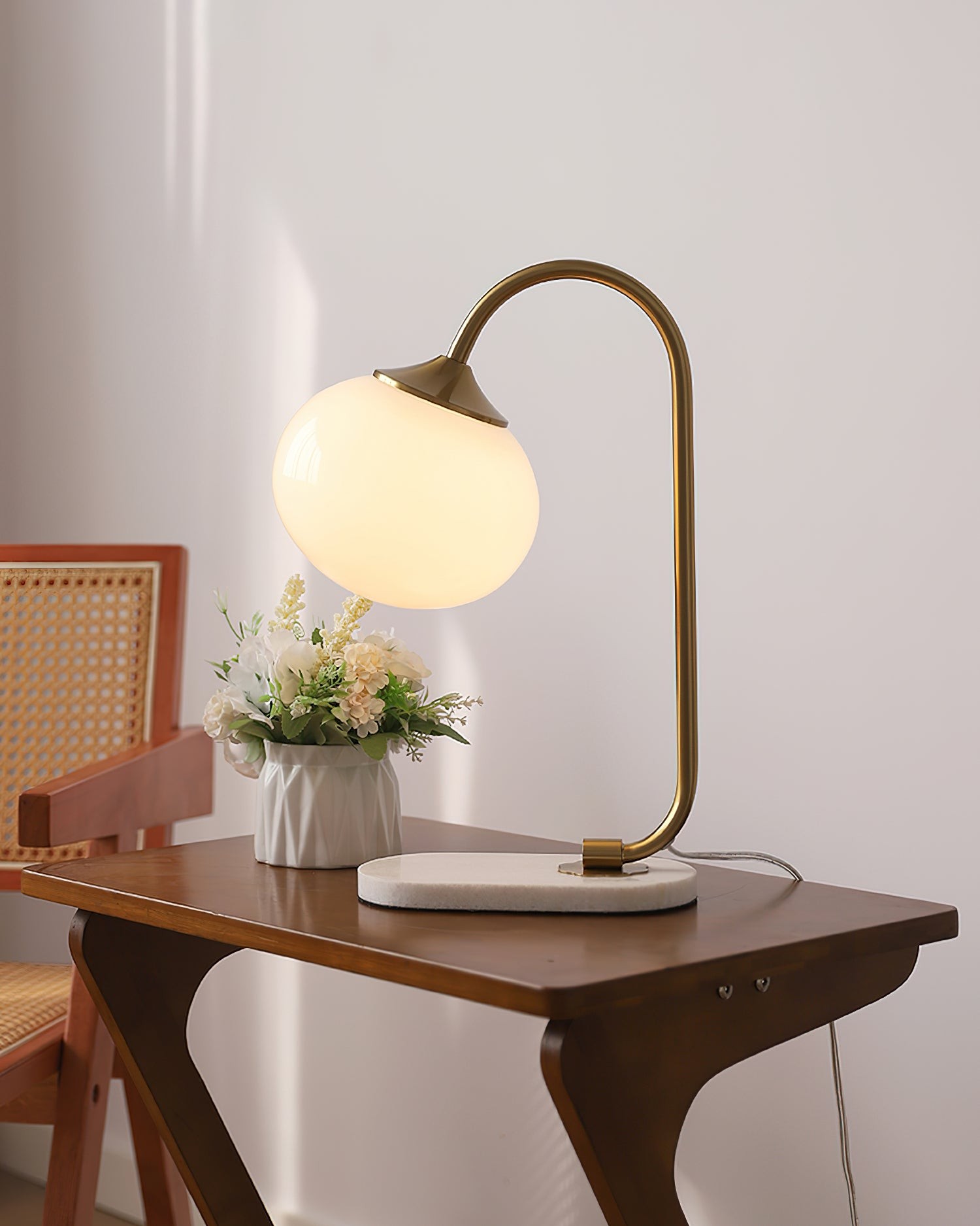 Nordic Mushroom Glass Bedside Table Lamp K629