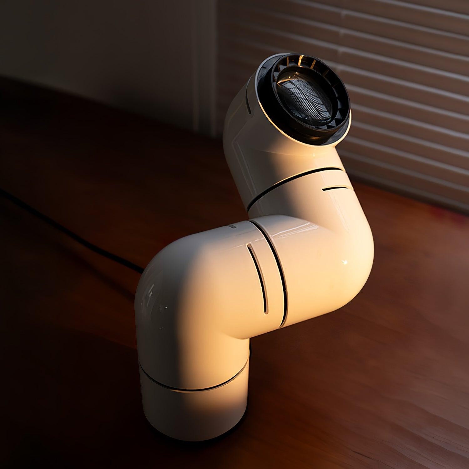 Red Tubular Table Lamp Suitable For Bedroom K686