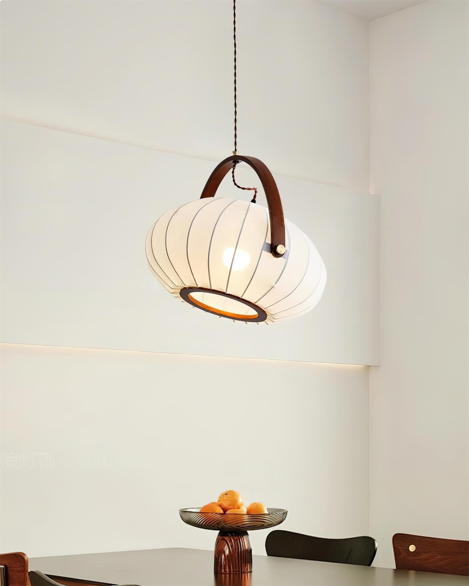 Vintage Lantern Wooden Decoration Pendant Lamp K235
