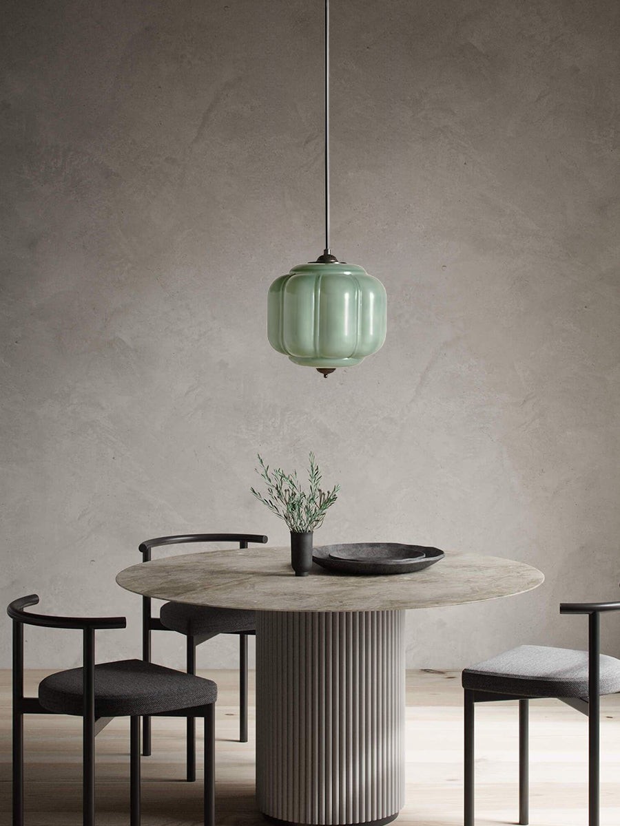 Retro Eloise Milk Glass Pendant Light For Kitchen K946