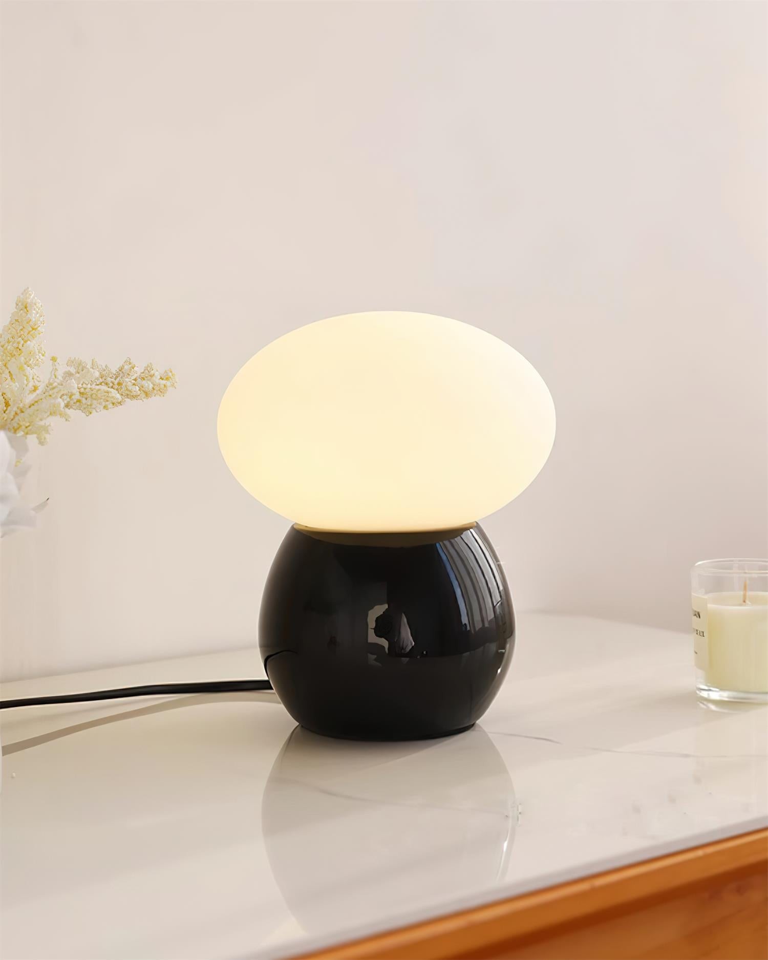 Modern Cream Style Mushroom Table Lamp K684