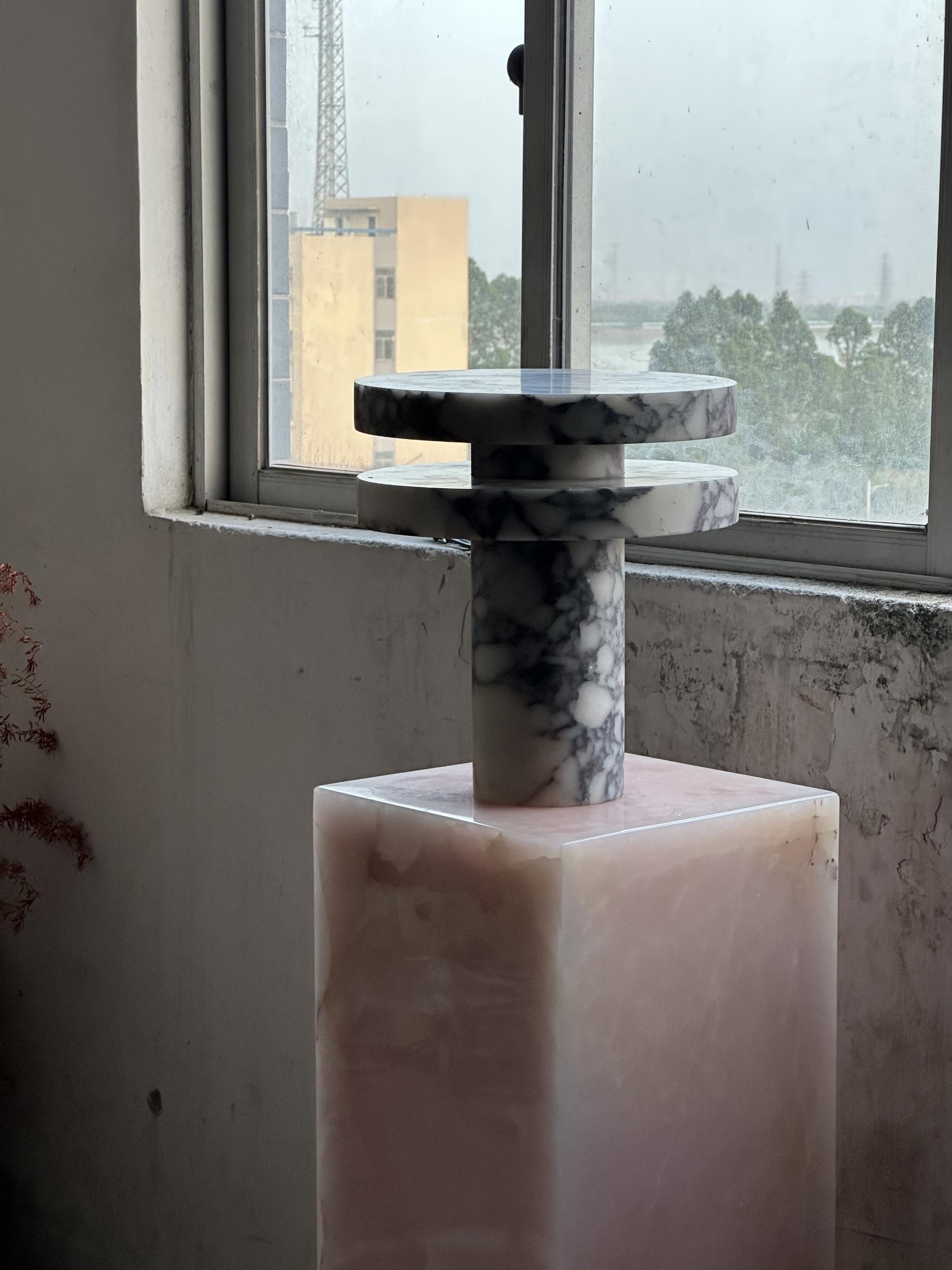 Pillar Marble Table Lamp D567