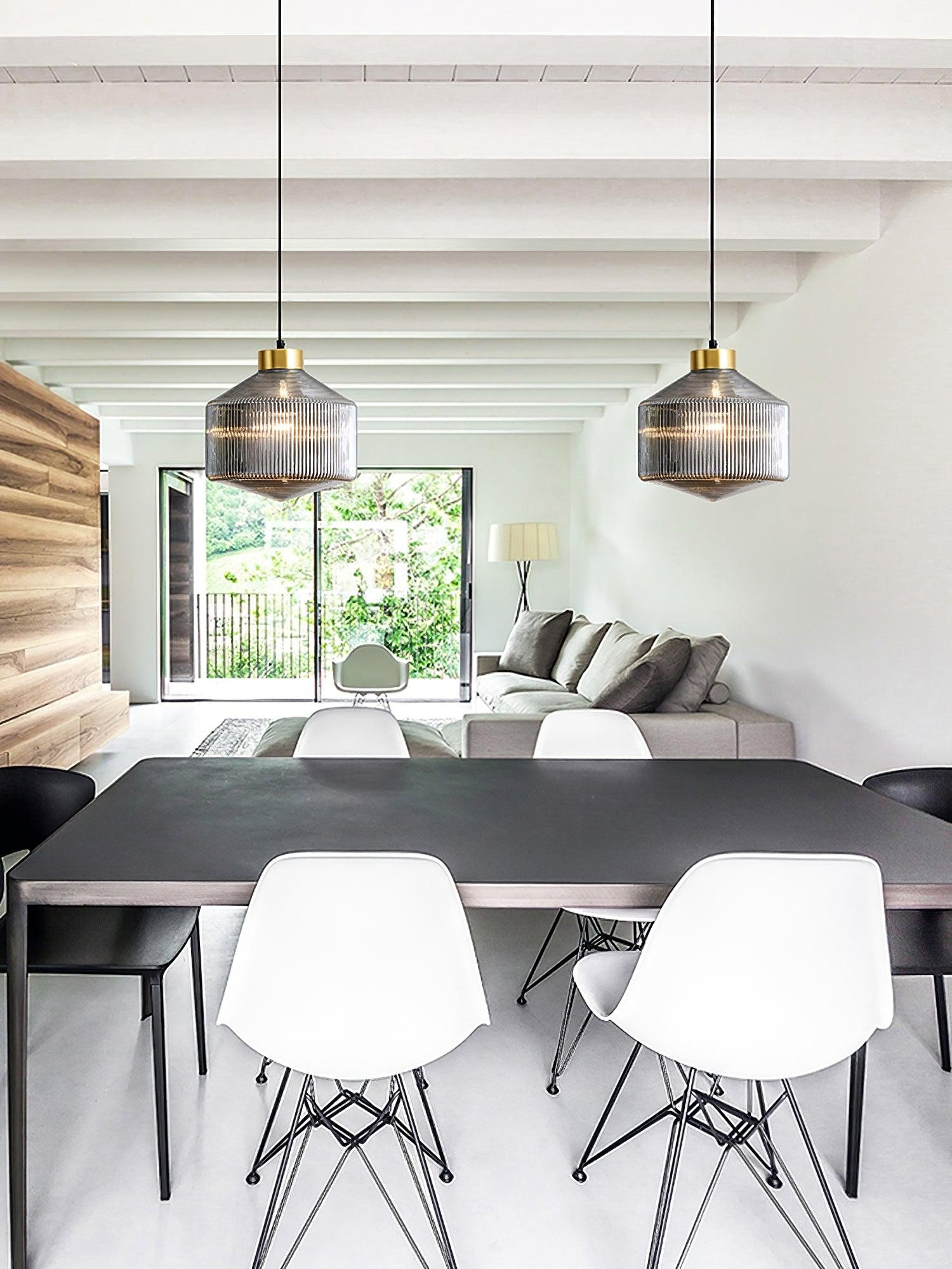 Striped Spinning Top Pendant Light K678