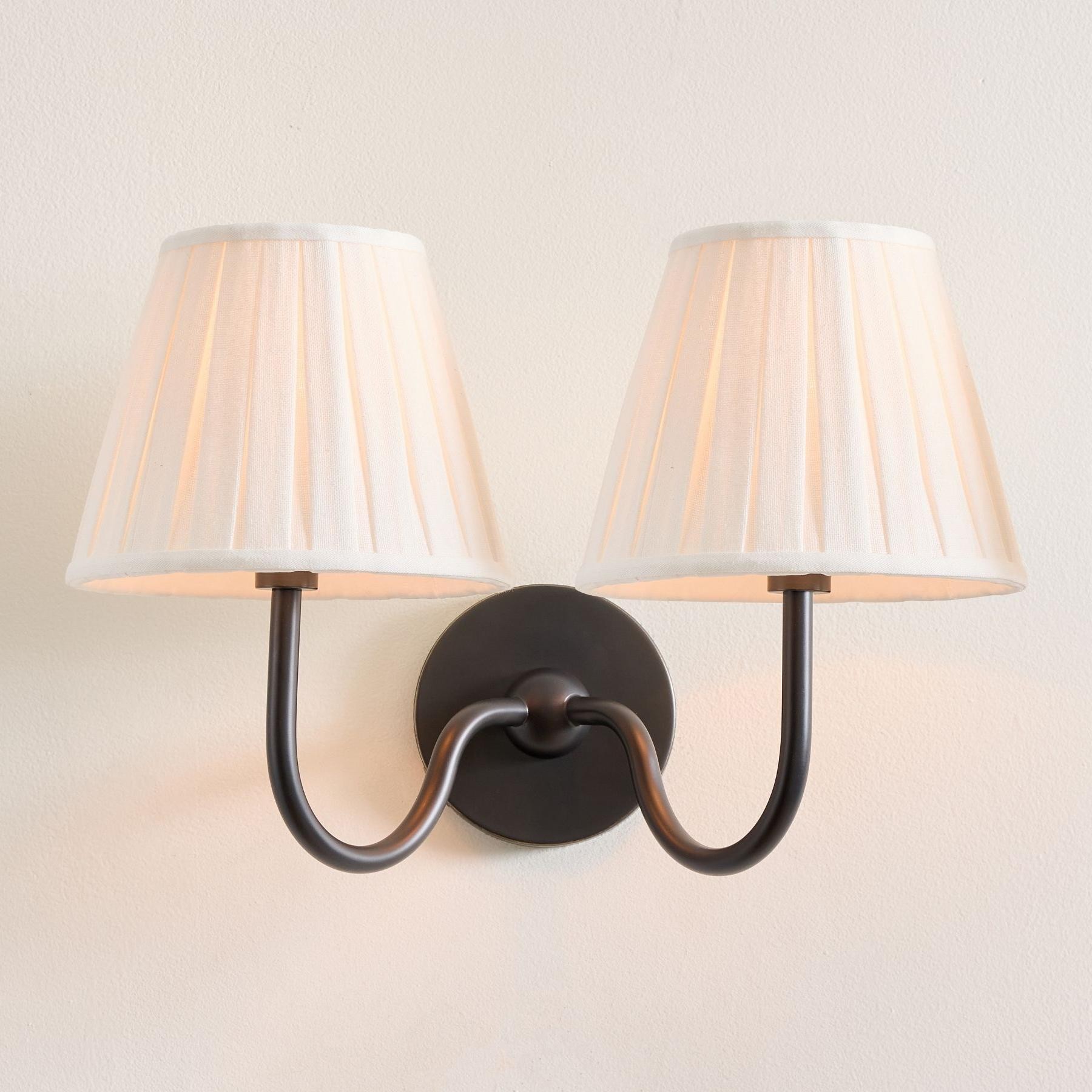 Luvora Pleated Fabric Shade Wall Sconce – Modern Classic Indoor Lighting K1306