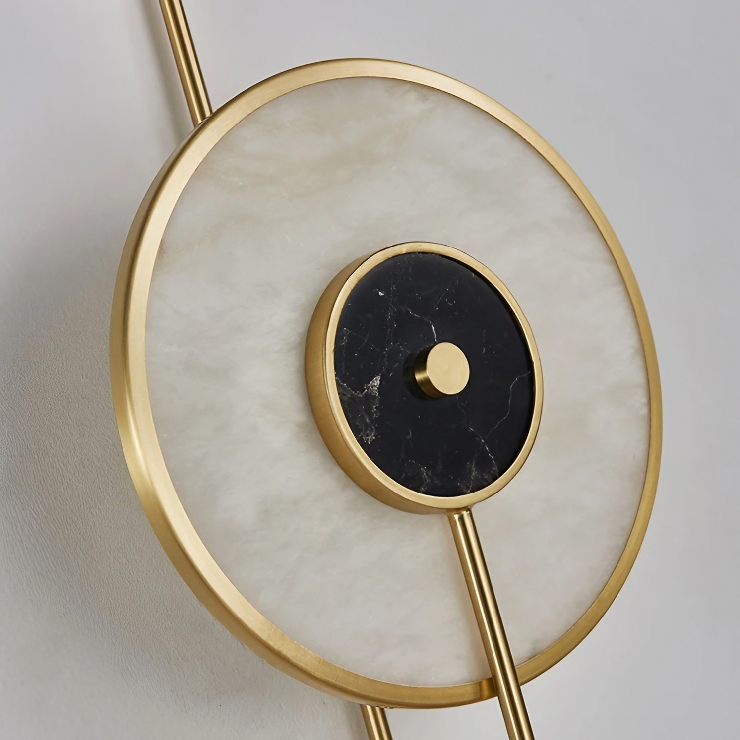 Modern Circle Marble Wall Sconce For Bedroom K808