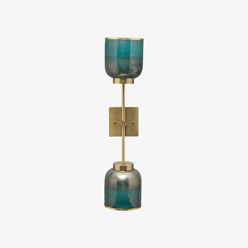 Helvo Gradient Glass Wall Lamp - Cylinder Glass Sconce for Living Room and Entryway K2350