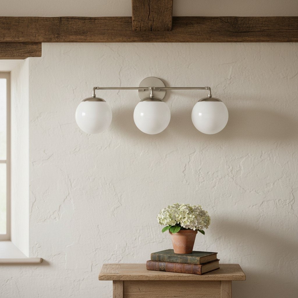 Glorica Glass Wall Sconce - Modern Vintage Vanity Light Fixture K1550