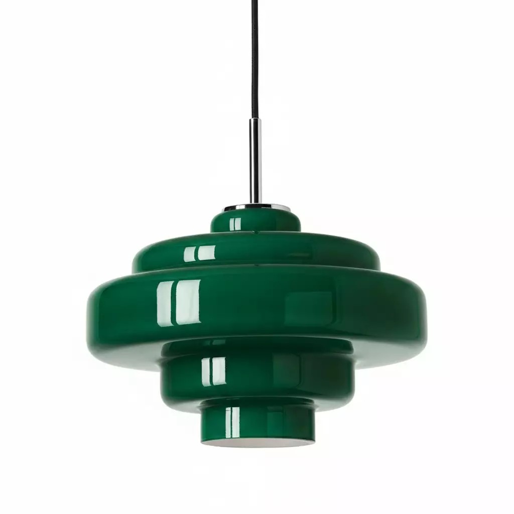 Koloro Bauhaus Glass Pendant Light – Mid-Century Inspired Design for Dining Area or Kitchen K1122