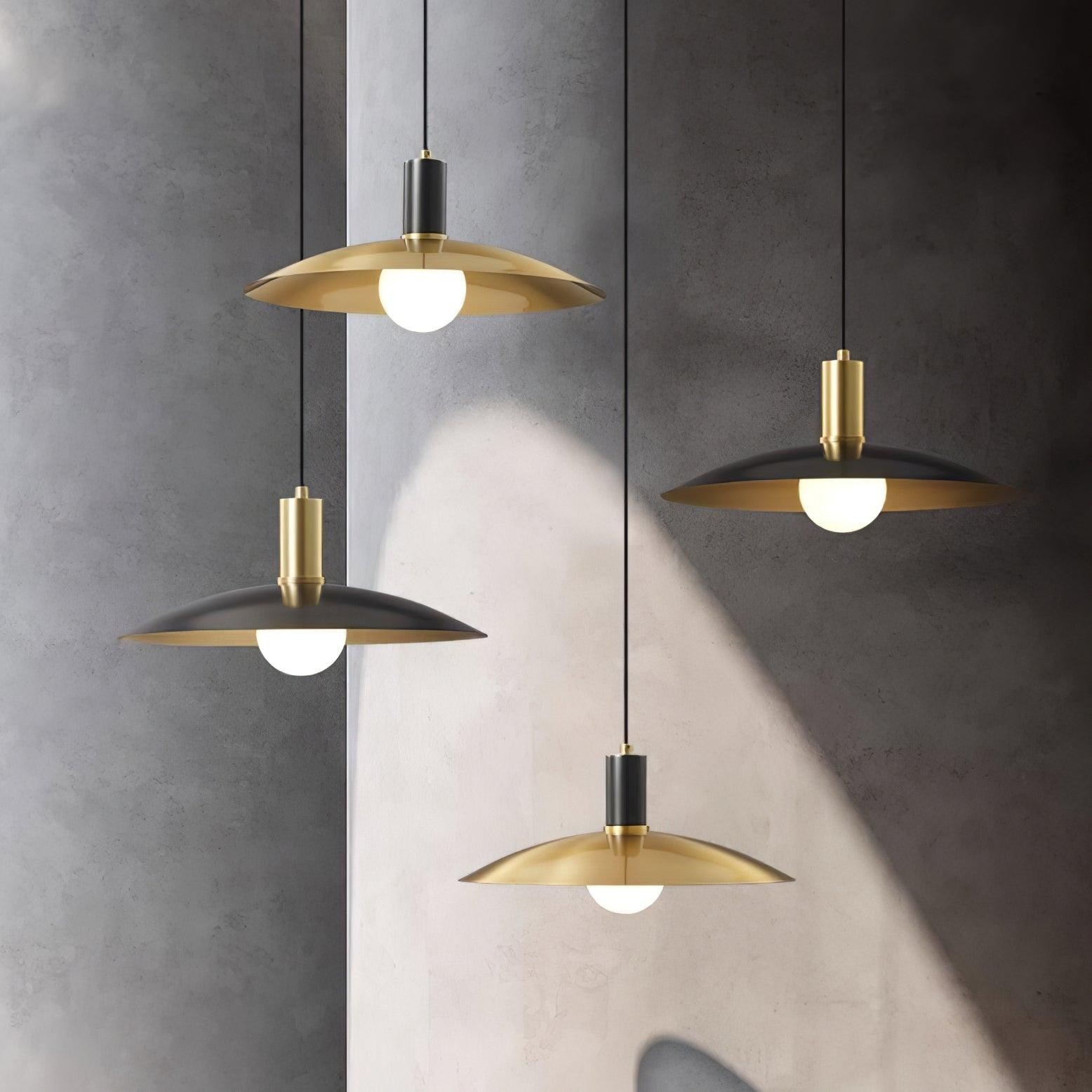Brass Flared Pendant Lamp K275