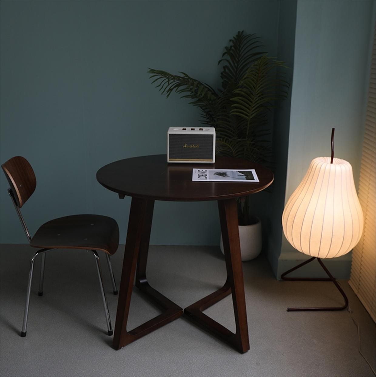 Living Room Decorative Pear Silk Floor Lamp K11