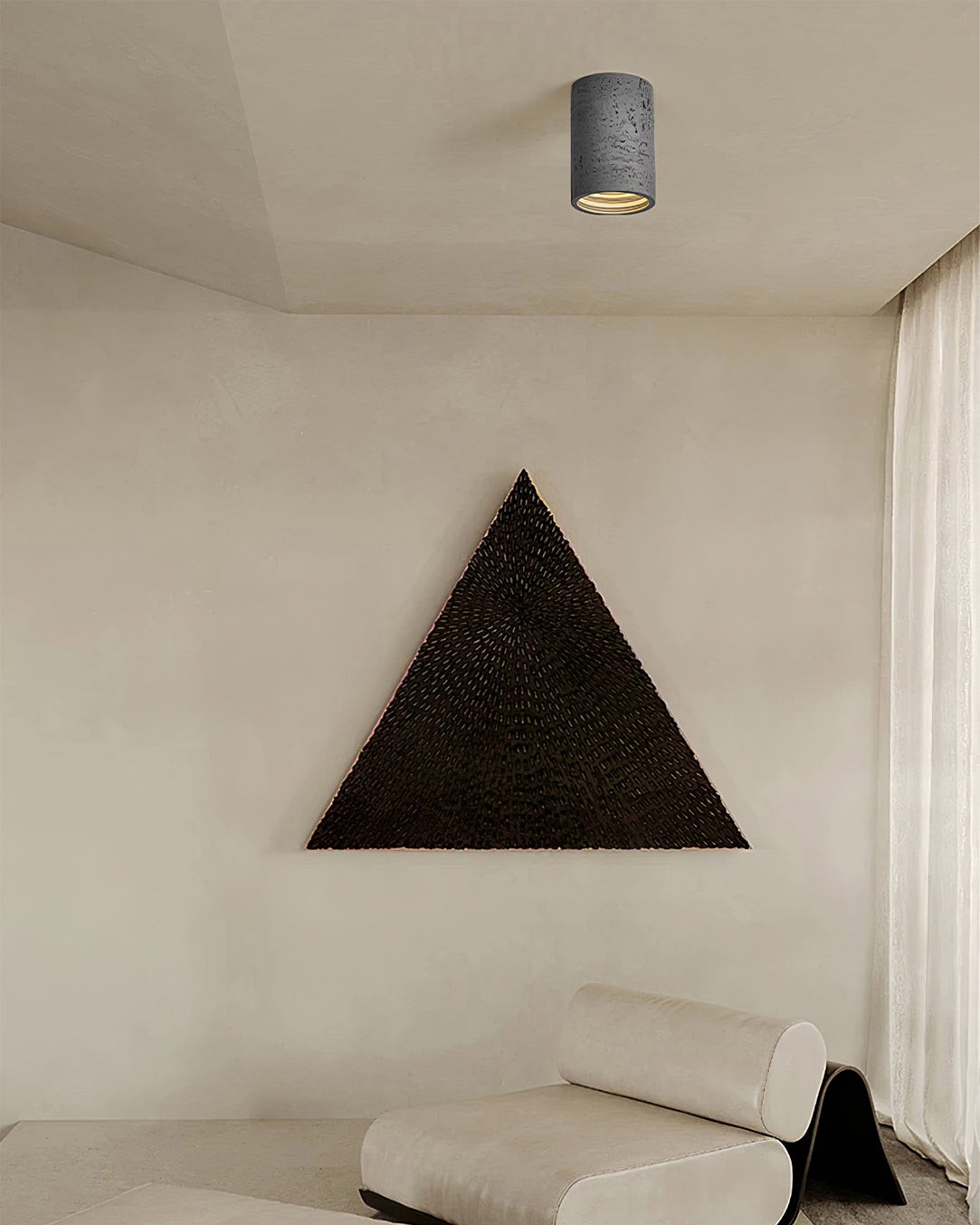 Modern Wabi-Sabi Cylindrical Ceiling Lamp K297