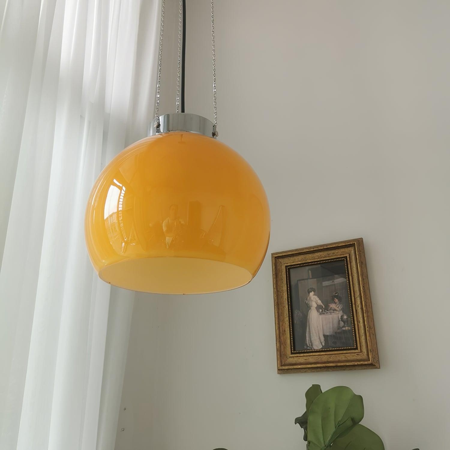 Vintage Bauhaus Creative Hemispherical Pendant Light K458