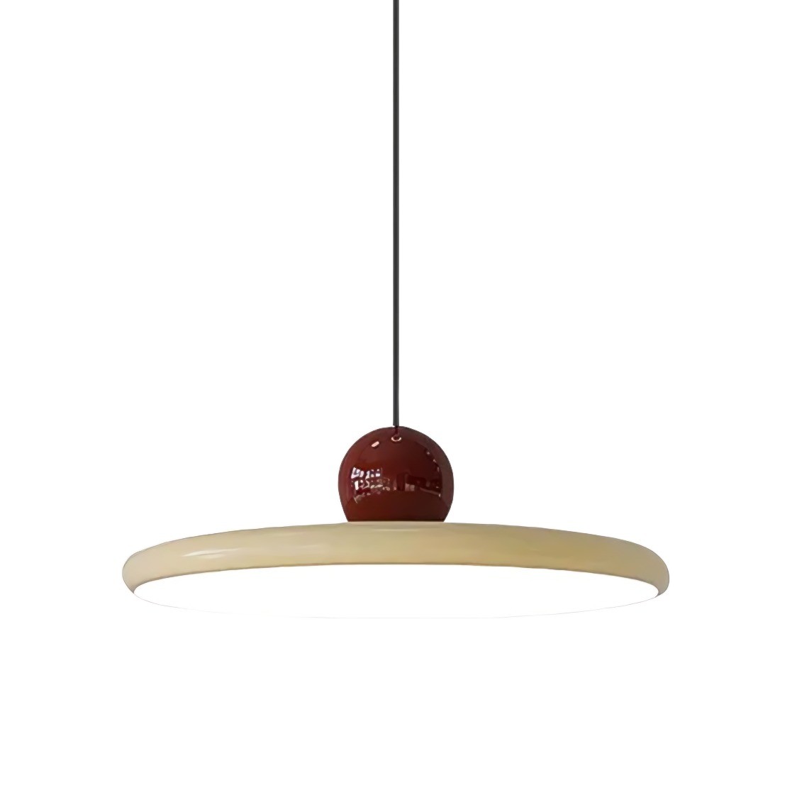 Minimalist Cream Style Flying Disc Pendant Lamp K790