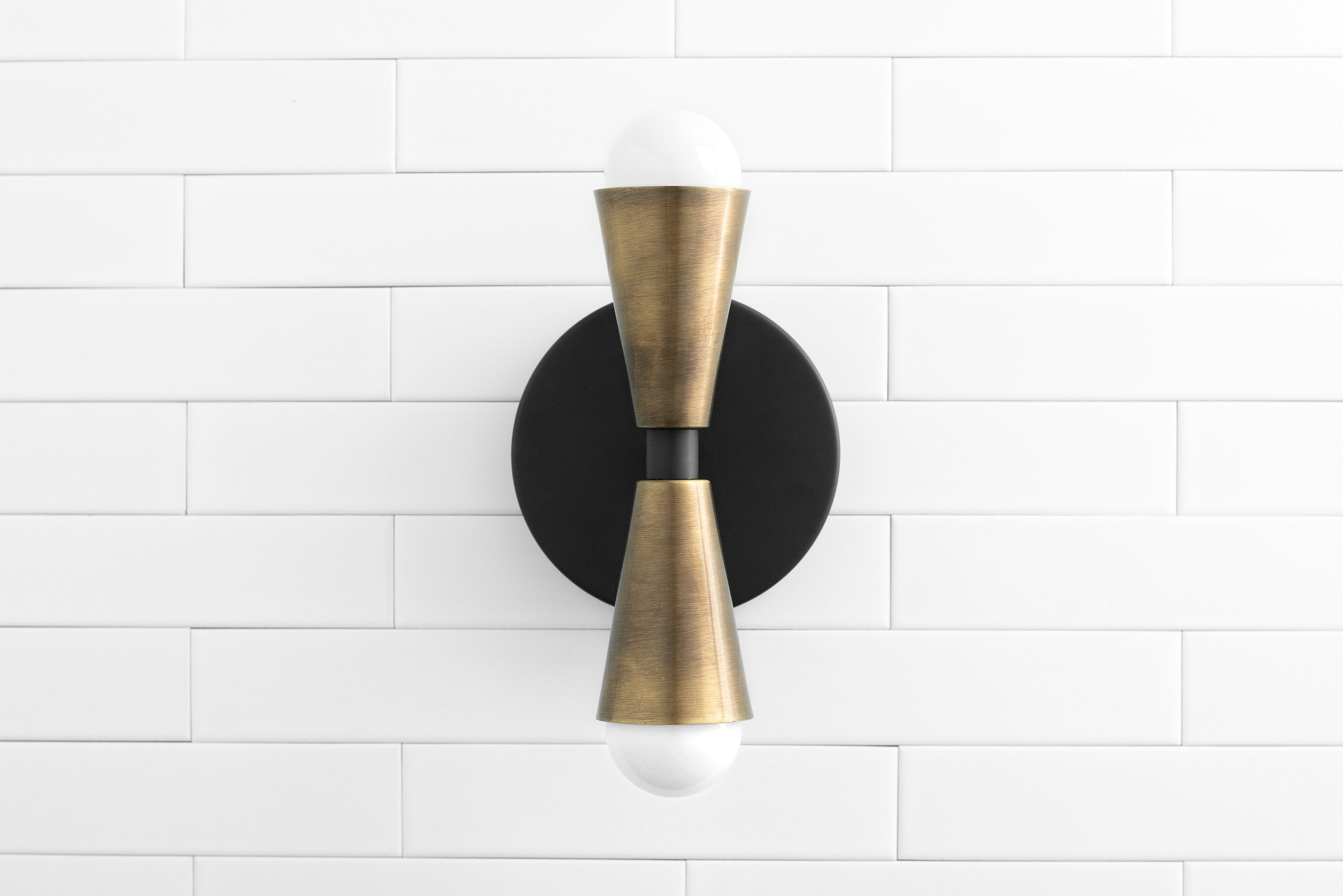 Pyralis Modern Style Metal Cone Wall Sconce - Stylish Lighting for Vanity K1479