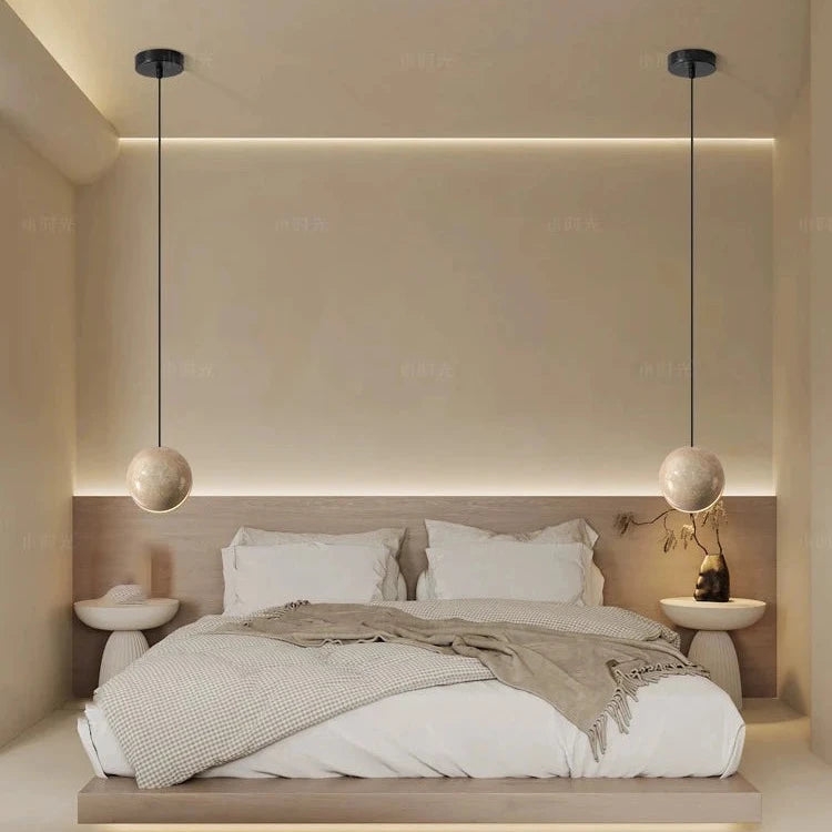 Travertine Lunar Pendant Lamp D918