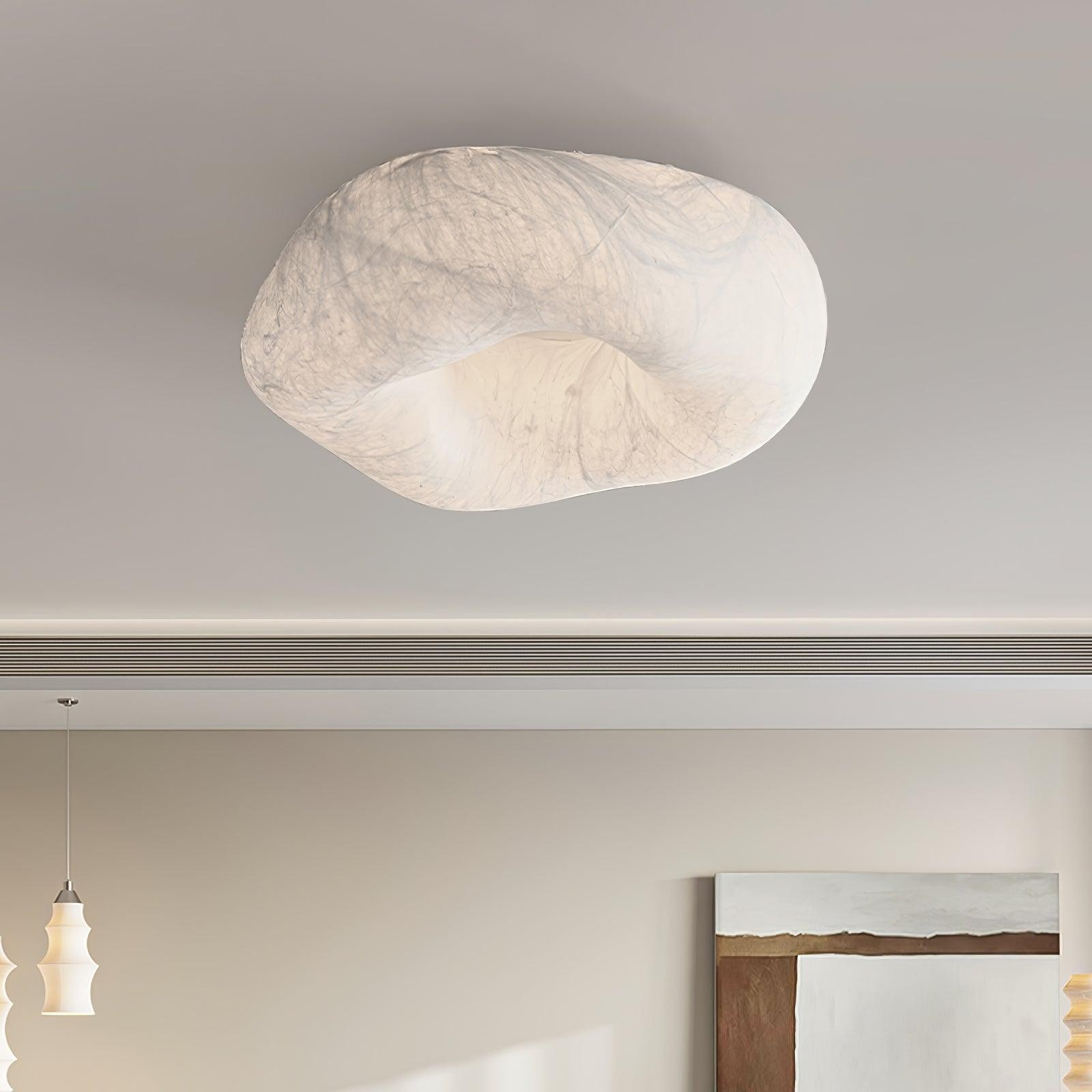 Modern Simple Silk LED Living Room Ceiling Lamp K780