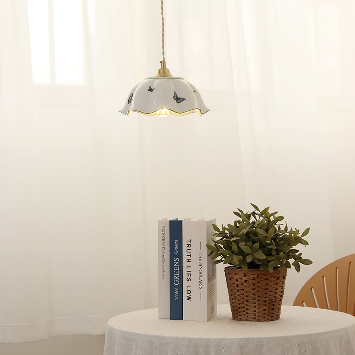 Butterfly Ceramic Pendant Lamp K985