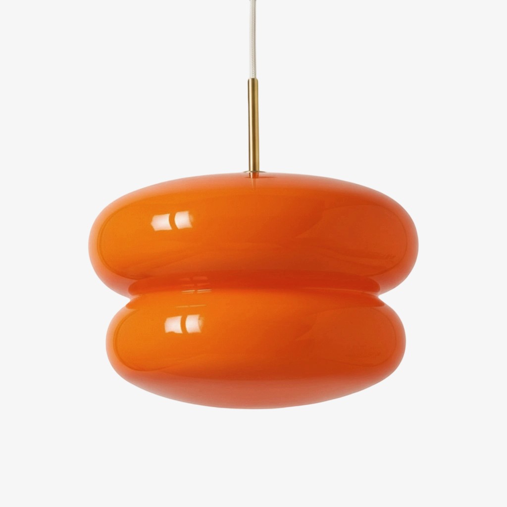Orra Modern Opal Shade Pendant Lamp – Minimalist Glass Hanging Light For Kitchen or Bedroom K1427
