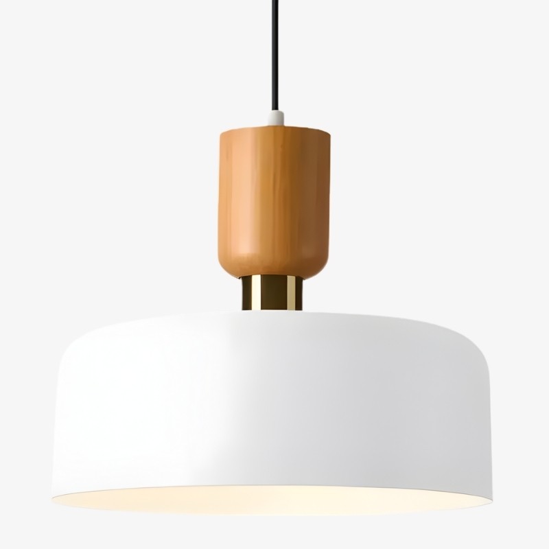 Nordic Double Layers Pendant Light - Minimalist Wood Metal Pendant For Kitchen K1123