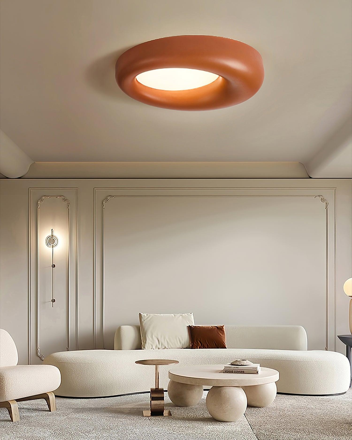 Center Offset Concentric Circle Acrylic Ceiling Lamp K2372