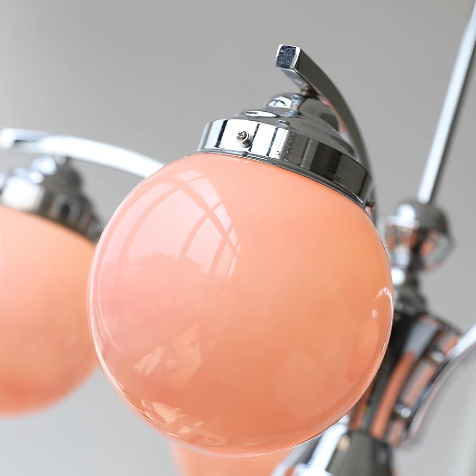 French Elegant Glass Orb Chandelier K596