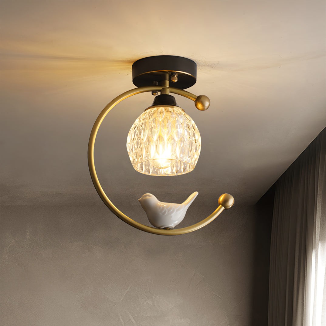 Ceramic Bird Ceiling Lamp K989