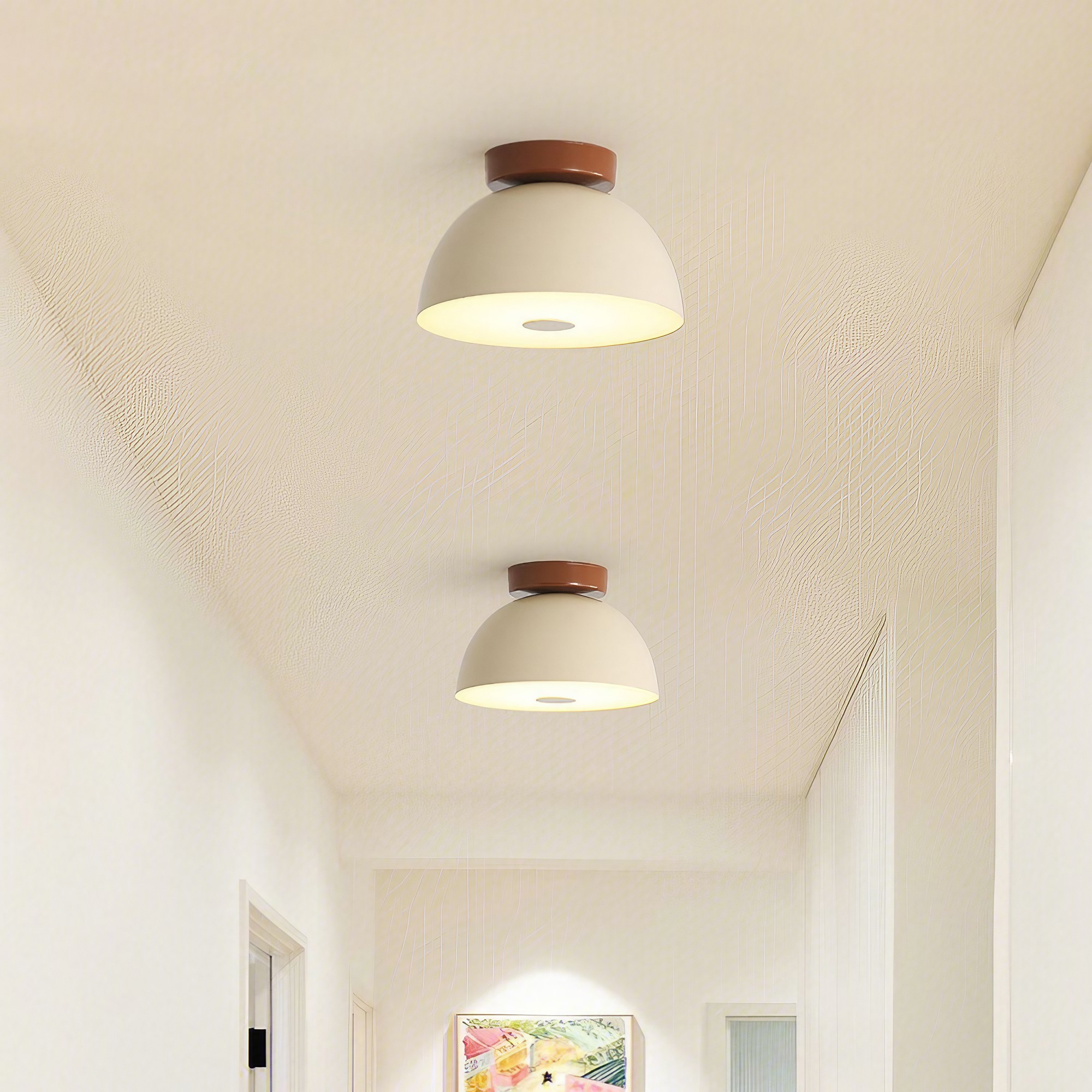 Nordic Cream Led Iron Aisle Ceiling Light K210